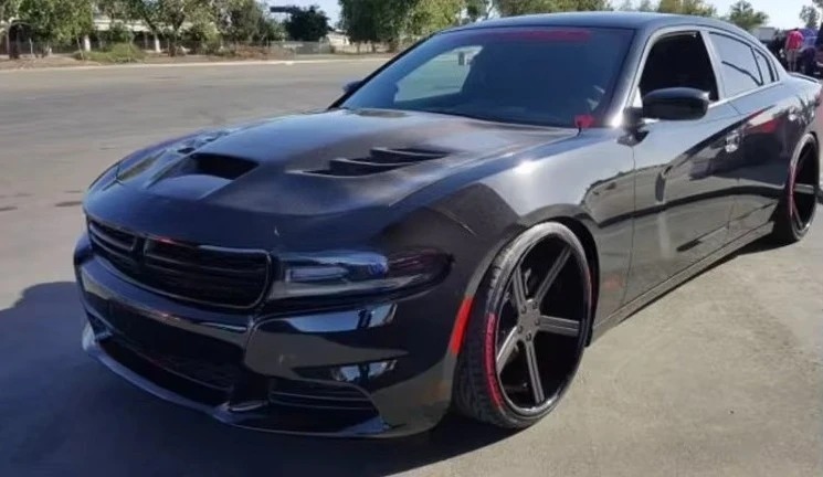 Viper Style Carbon Fiber Front Engine Hood Bonnet New Condition for Dodge Charger  2015-2024